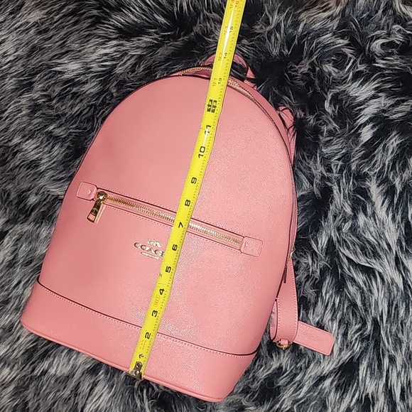 NWOT coralish pink coach backpack - Picture 10 of 16